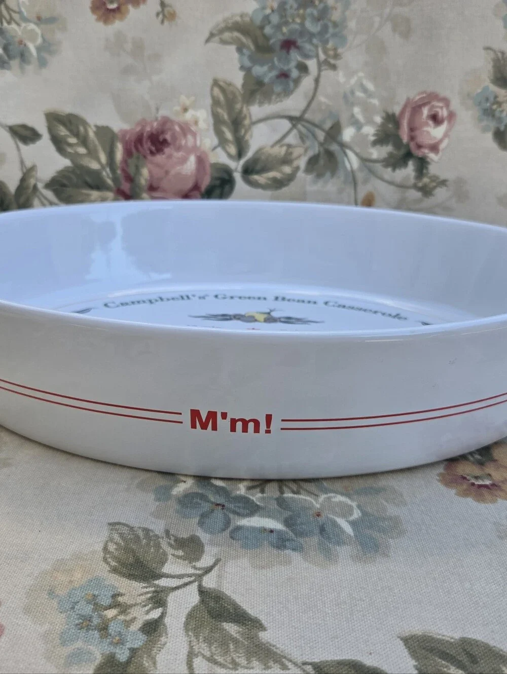 Vintage Campbell's Soup 2006 Green Bean Casserole Recipe Oval Baking Dish